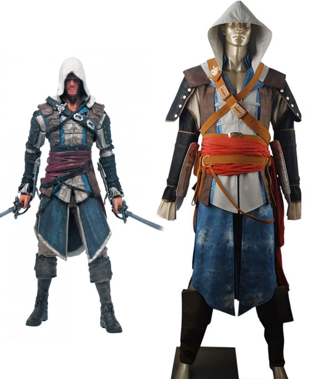 Assassin's Creed4 Black Flag Edward Kenway Cosplay Costume
